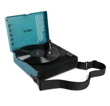 Victrola Revolution GO Portable Rechargeable Record Player - Blue