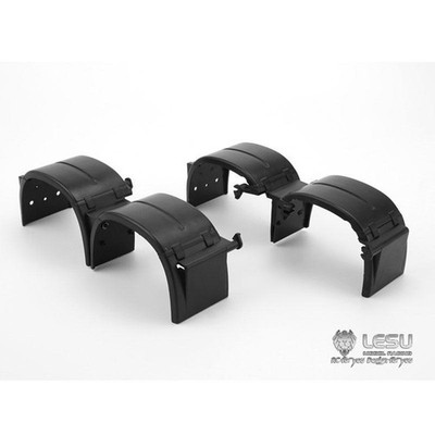 LESU 1/14 A Set  2Axles Truck Mudguard Tractor ABS Parts DIY TAMIYA Car Model