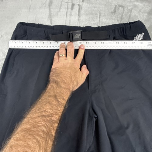 Pantaloni da trekking Eastern Mountain Sports EMS da uomo grandi neri in nylon regolabili Y2K - Foto 5 di 13