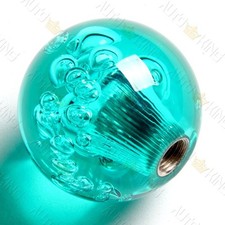 Teal Ball 60mm W-power Transparent Manual Crystal Bubble Shift Knob