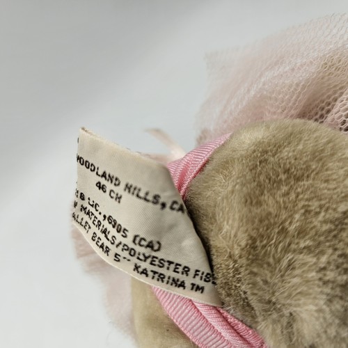Bailarina Peluche Oso Aplausos Katrina Rosa Mini 5" Tul Marrón 52132 - Imagen 6 de 8