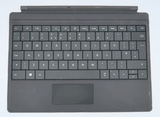 Microsoft Surface 3 Type Cover - Modello 1654 Nero UK QWERTY Completamente Testato *LEGGI*