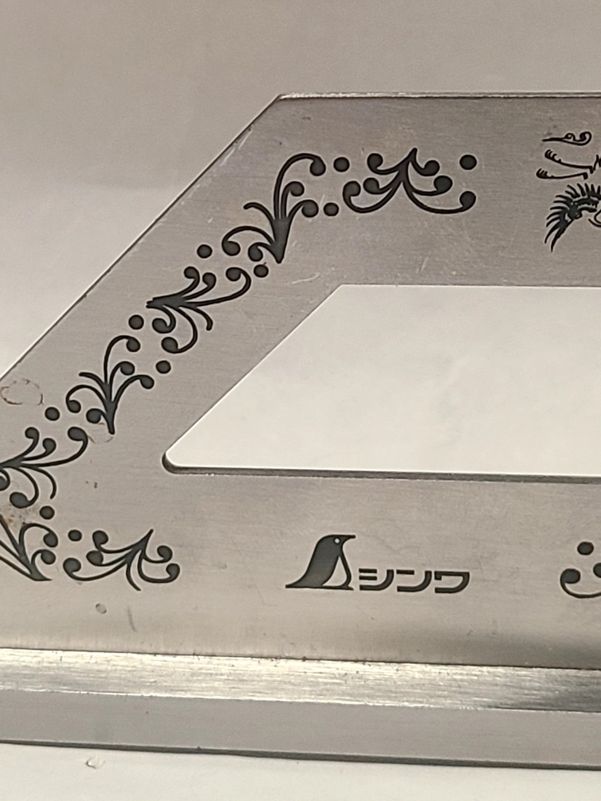 Vintage SHINWA 5F Steel 45 Degree Angle Mitre Square Woodworking Tool Japan