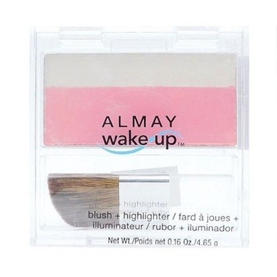 Almay Wake Up Blush + Highlighter, 010 Pink Net Wt 0.16 oz