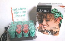 VTG Clairol Lock 'n Roll Hot Rollers 24 Hair Curlers Spoolies Dance Pageant