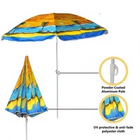 Garden Beach Patio Umbrella Parasol Sun Shade UPF UV Protection Palm Trees