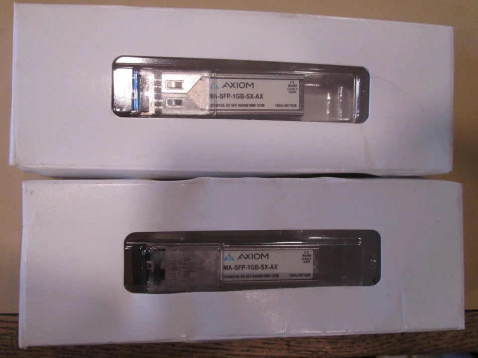 LOTE DE 2 Transceptores Axiom MA-SFP-1GB-SX-AX 1000BASE NUEVOS (Meraki) Foto 3 de 3