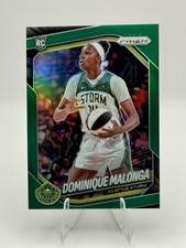 2025 Panini Prizm WNBA #116 Dominique Malonga Green Prizms Color Match