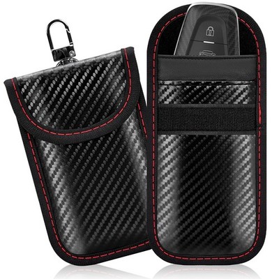 Faraday Key Fob Protector 2 Pack, RFID Signal Blocking Pouch for Car Keys, An...
