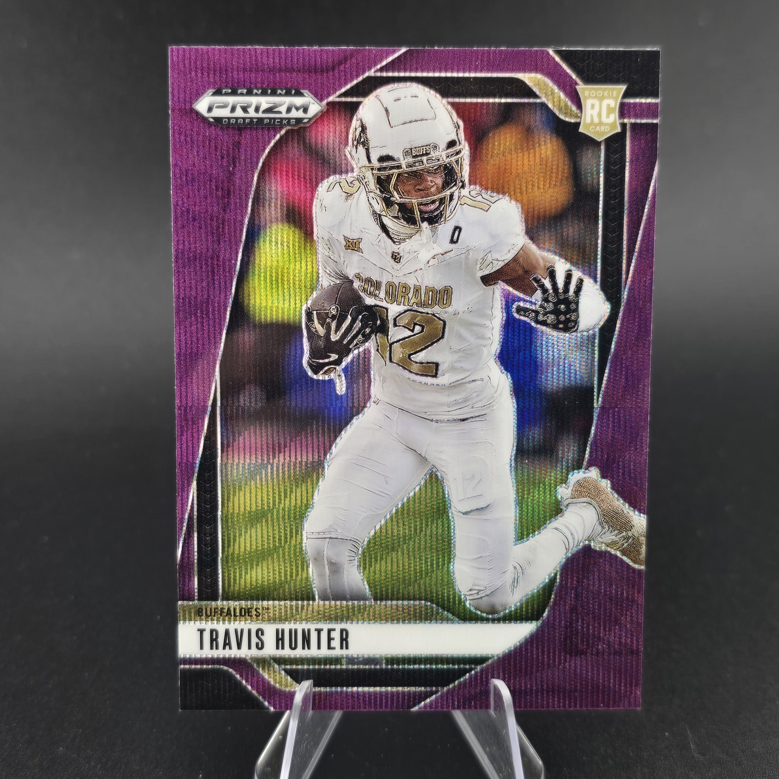 2025 Panini Prizm Draft Picks - Travis Hunter #21 Purple Wave Prizm (RC)