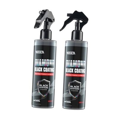 Black CAR Coating Spray | Ceramic Shine Wax for Black Cars 255ml (2-Pack)