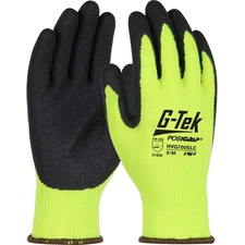 PIP G-Tek PosiGrip Hi-Vis Lime, Latex Coated Palm & Fingers, X-Large (12-Pairs)