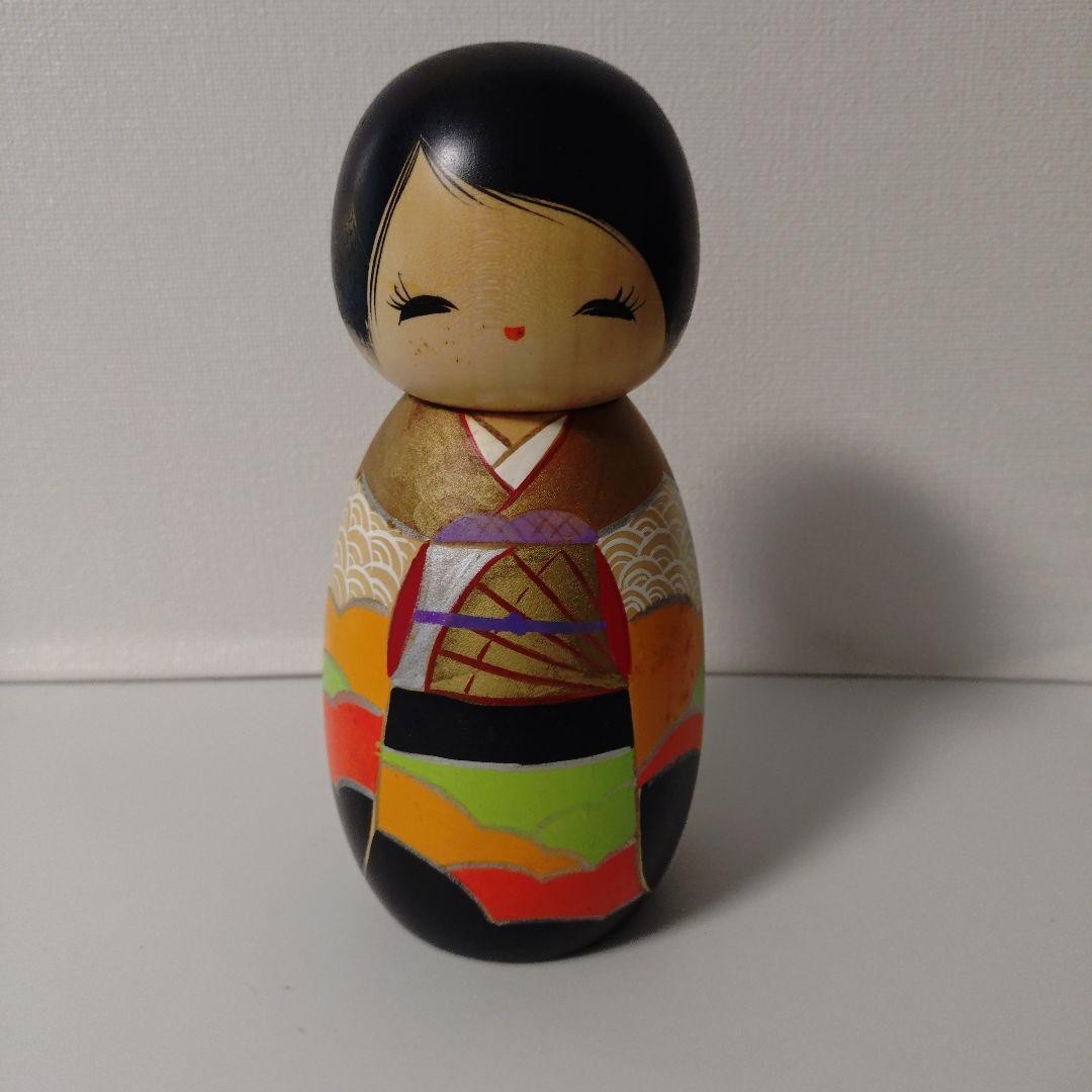 Reika Aoki Modern Kokeshi Doll Haruki 18x6cm Japanese Art Vintage