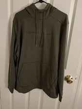 Under Armour Mens Armourfleece Graphic Hoodie Green Size Large Loose Fit