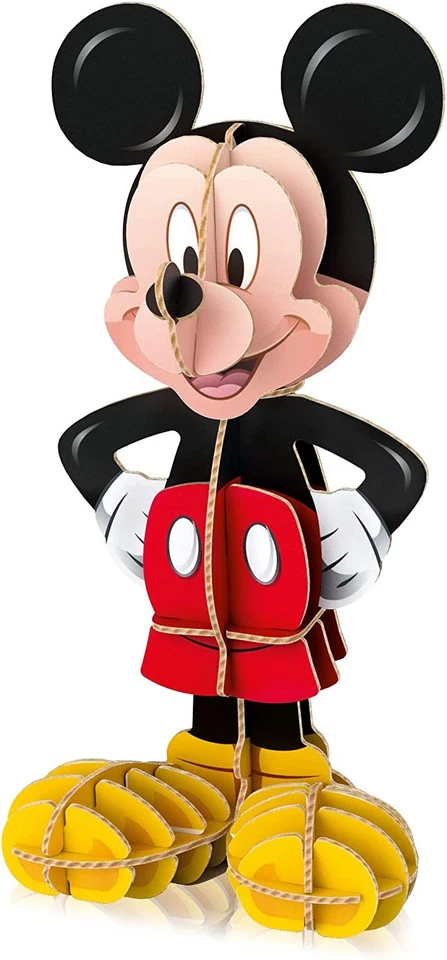 Clementoni-20157 Mickey Puzzle 104 Piezas+3D Model, Multicolor (20157) - Imagen 2 de 3
