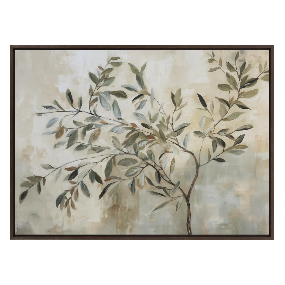 Sylvie Olive Tree Abstract Framed Canvas Wall Art by The Creative Bunch Studi... - Image 2 of 4