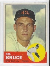 1963 Topps #24 BOB BRUCE Houston Colt .45s EXCELLENT **free shipping**