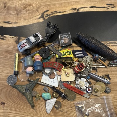 Vintage Junk Drawer Group Lot Estate Mix Trinkets Collectibles Random Assorted