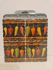 Absorbent Cork-Backed Coasters, Set of 4