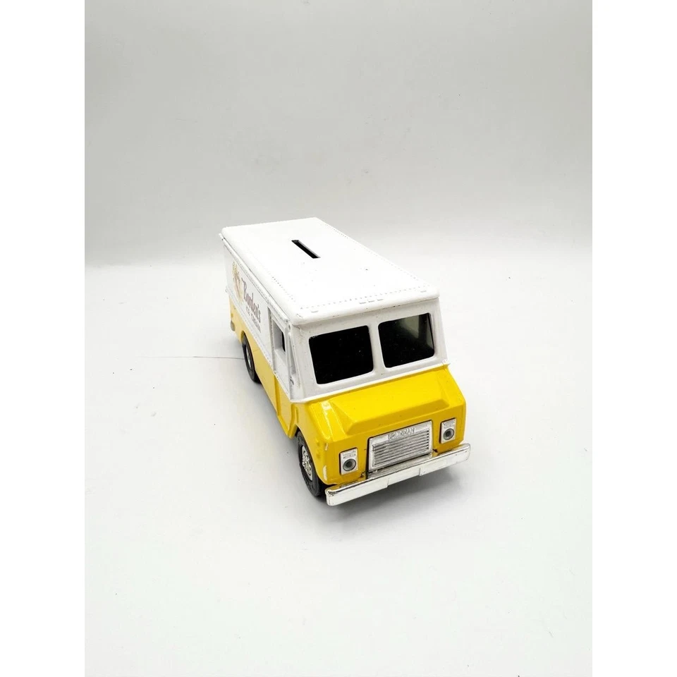 Ertl Collectibles Borden’s Ice Cream Truck Metal Bank 1996 De colección 6” RARO Foto 4 de 4