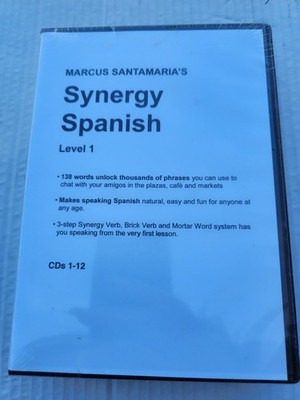 Marcus Santamaria's Synergy Spanish 12 Cd's Learn Spanish New Sealed