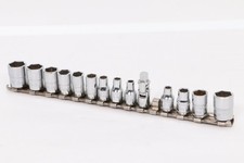 Snap-On Mixed SAE & Metric Socket Set / 1/4" Drive / Includes Swivel Adapter