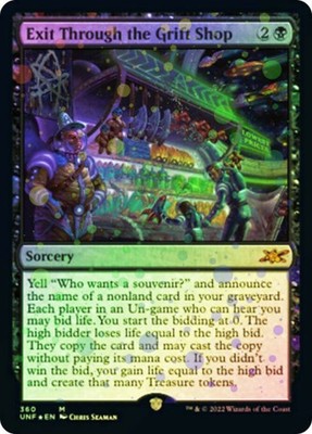 Exit Through the Grift Shop - Galaxy Foil x1 NM Magic the Gathering 1x Unfinity 
