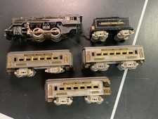 prewar american flyer O gauge passenger set