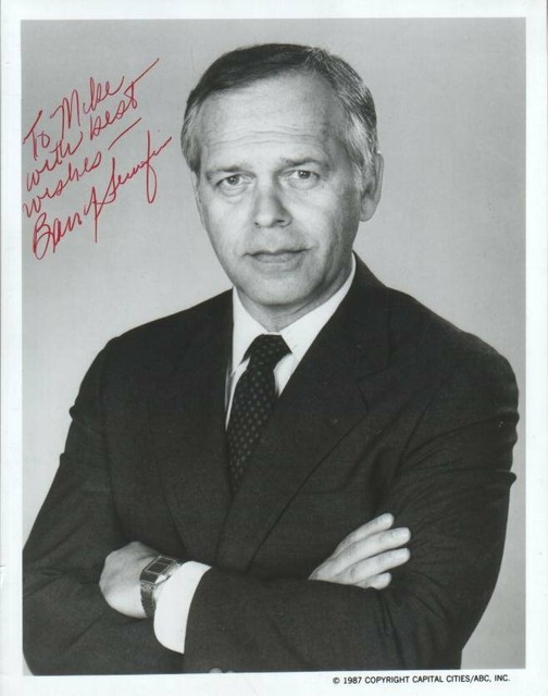 Barry Serafin Autographed Photo Popular American TV Journalist