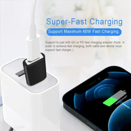 USB Type C Female to USB 3.1 Male Adapter Converter Charger Samsung iPhone 15 - Bild 3 von 7