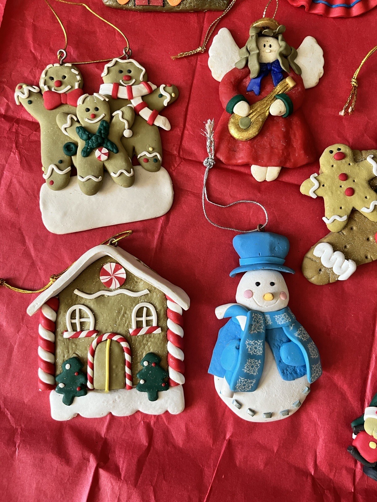 Lot of 14 Claymation Christmas Tree Ornaments eBay