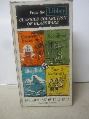 LOT OF 4 Libbey Classics Collection of Glassware Beverage Glasses 12 OZ UNUSED