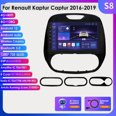 8+128G Android 8Kern Autoradio Navi Carplay DSP für Renault Captur MK1 2013-2019