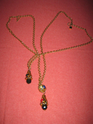 1980 er Jahre Designer Kette entworfen von Alexis LAHELLEC PARIS, vergoldet