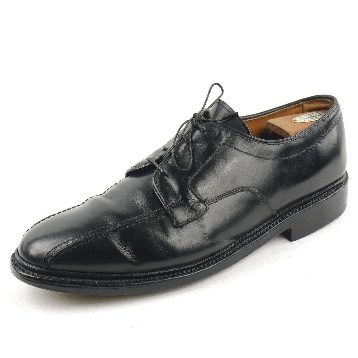 ALLEN EDMONDS Hillcrest Black Bicycle Toe Oxford Shoes 12 D NEW