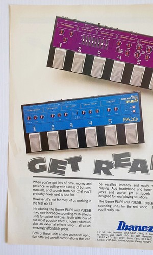 IBANEZ multi effects PUE5 magazine ad pin-up pull-out poster 1 page - Picture 5 of 8