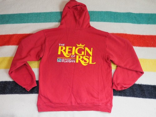 Adidas MLS Real Salt Lake Playoffs 2010 Reign Red Hoodie Sweatshirt Youth XL EUC - Picture 2 of 8