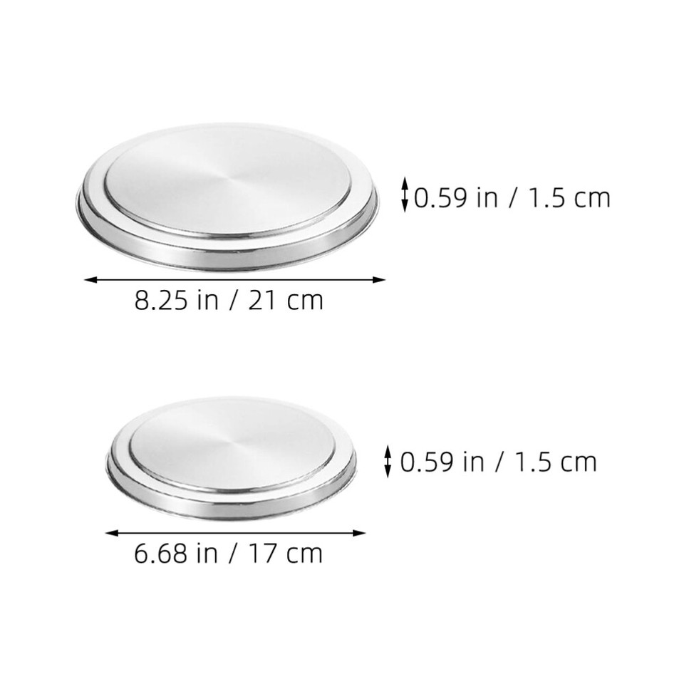 3pcs Stove Burner Covers Replacement 4pcs Stainless Steel Round Burner