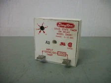DAYTON SOLID STATE ON DELAY TIMER 2A561 .5-10SEC 120VOLT 1AMP