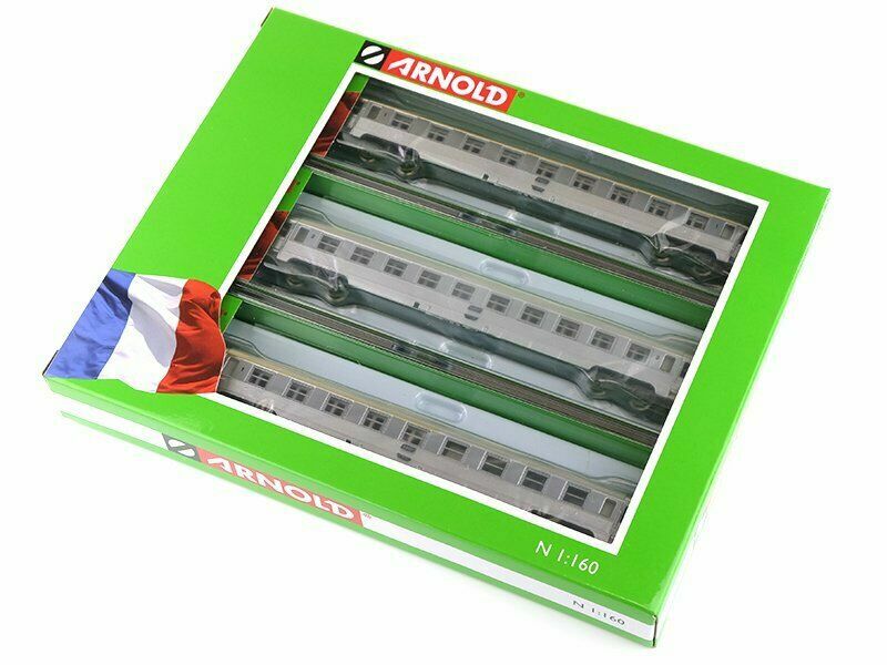 Rame DEV Inox SNCF Arnold HN4338 pour circuit ferroviaire N - 2