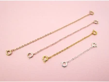 High Quality SAFETY Flat Cable Chain Extender NECKLACE Bracelet Ankle Extension
