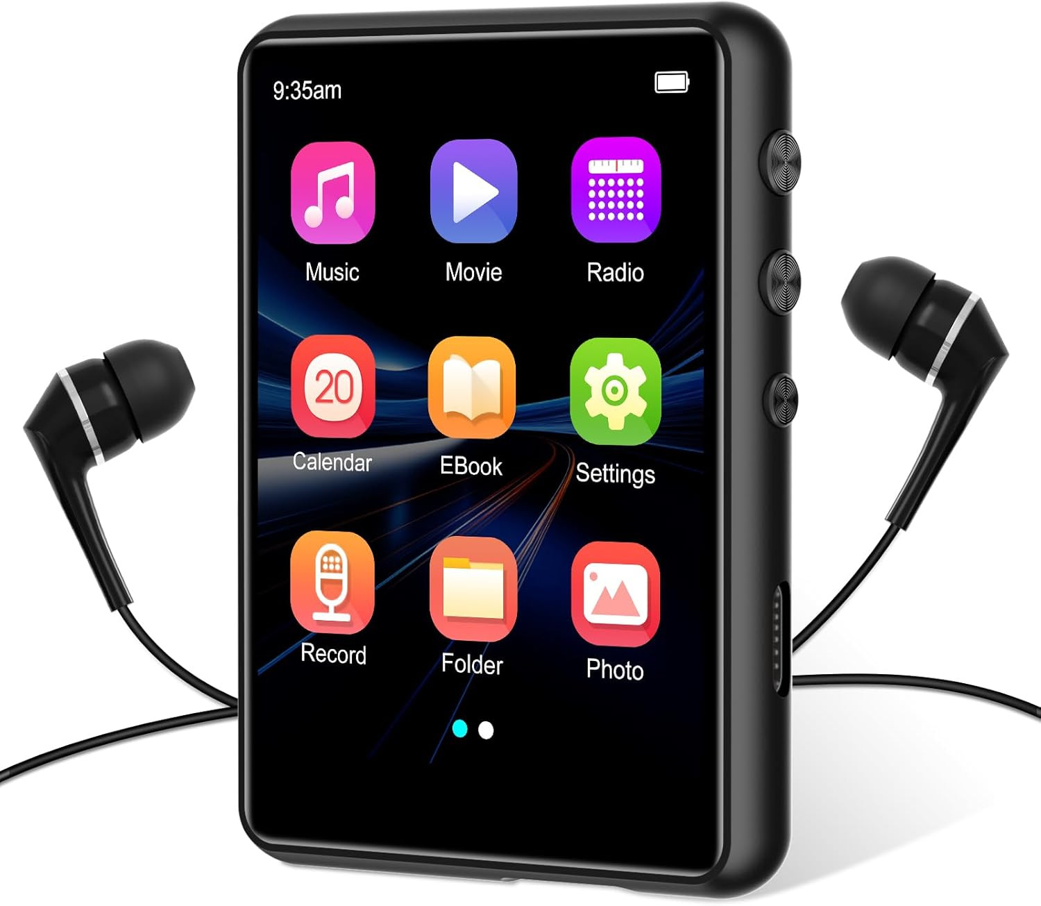 Lettore MP3 64GB Bluetooth 5.3: Musica HiFi Senza Fili per lo Sport - 1