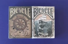 Seven Seas & Captains Deck Playing Cards - Bicycle by Brain Vessel - Brand New