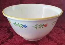 Vintage Metlox California Serving Mixing Bowl Country Floral Pattern