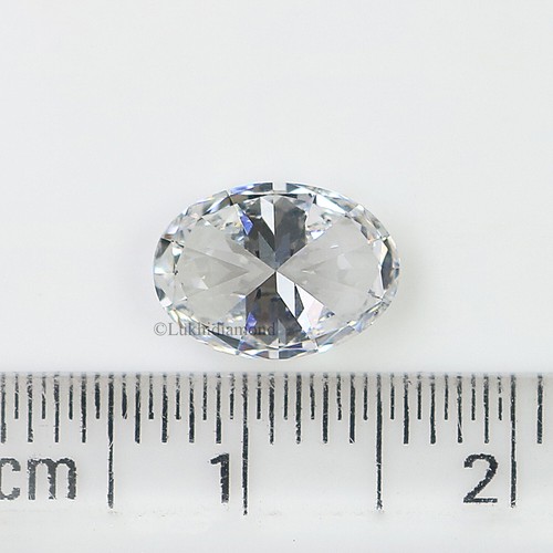 1.60 CT IGI Certified Oval Brilliant Cut White - D Color VS1 Clarity Lab Diamond - Picture 7 of 10