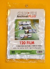 CLEARFILE Negative Pages 100 pack Holds 12 6x6, 4 strips horizontally