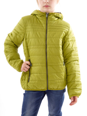 CMP Jacke Steppjacke Übergangsjacke Primaloft  grün Beutel warm Kapuze