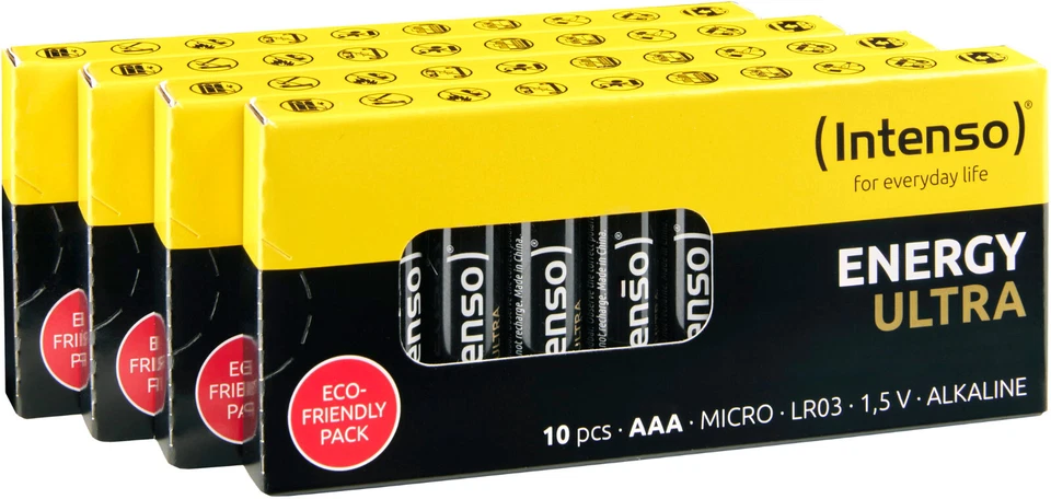 40 Intenso Energy Ultra AAA / Micro Alkaline Batterien im 40er Karton