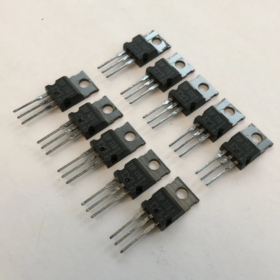 (PKG of 10) TIP116 PNP Darlington Transistor, -2A, -80V, TEXET, TO-220 - Image 2 of 2
