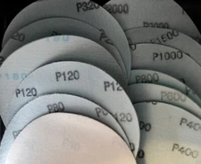 DA 6” Sandpaper Grip Hook & Loop 25pc 40- 2000 Grit 